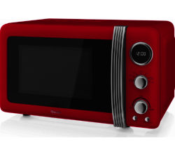 SWAN  Retro Digital SM22030RN Solo Microwave - Red
